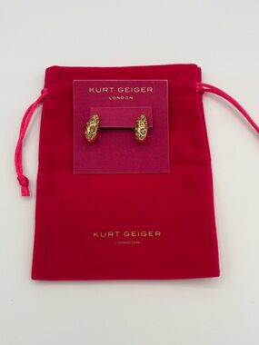 NWT Kurt Geiger Bombay Pavé CZ Dome Earrings